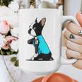 Boston Terrier Tattoos I Love Mom Graphic Print Coffee Mug, Couple Gifts, Mom Gifts, Boston Terrier Mom Gifts, funny design