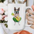 Hawaiian Boston Terrier Dog Pineapple Ukulele Summer For Men Women Girls Kids Graphic Print Coffee Mug, funny design