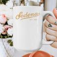 Retro Sedona Script Vintage Throwback Kids Graphic Print Coffee Mug, funny design