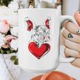 Valentine's Day Boston Terrier Dog Vector Graphic Print Coffee Mug, funny design