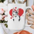 Valentine's Day Boston Terrier Heart Graphic Print Coffee Mug, funny design