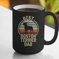 Best Dog Father Dad Vintage Boston Terrier For Men Women Graphic Print Coffee Mug, Boston Terrier Dad Mugs, funny gift