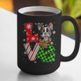 Boston Terrier Christmas Tree Lights Santa Dog Xmas For Men Women Kids Graphic Print Coffee Mug, Boston Terrier Christmas Mugs, funny gift