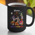 Boston Terrier Dog Christmas Happy Hallothankmas Halloween For Men Women Kids Graphic Print Coffee Mug, Boston Terrier Christmas Mugs, Boston Terrier Halloween Mugs, funny gift