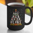 Boston Terrier Dog Christmas Tree Santa Hat Xmas Pajama Men Women Kids Graphic Print Coffee Mug, Boston Terrier Christmas Mugs, funny gift