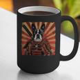 Boston Terrier Dog Japanese Art Samurai Ukiyo-e Graphic Print Coffee Mug, funny gift