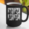 Boston Terrier Dogs With Sunglasses Photo Pets Meme Graphic Print Coffee Mug, funny gift