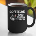 Boston Terrier Lover Coffee And Boston Terriers Graphic Print Coffee Mug, funny gift