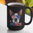 Boston Terrier Merica 4th Of July T Shirt Men Boys Dog Puppy Graphic Print Coffee Mug, Boston Terrier 4th Of July Mugs, funny gift