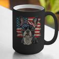 Boston Terrier Patriotic 4th Of July USA American Flag Graphic Print Coffee Mug, American Boston Terrier Mugs, Patriotic Boston Terrier Mugs, Boston Terrier 4th Of July Mugs, funny gift
