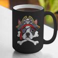 Boston Terrier Pirate T Shirt Jolly Roger Crossbones Skull Graphic Print Coffee Mug, funny gift