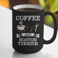 Boston Terrier Shirt Coffee And Boston Terrier Cute Dog For Men Women Girls Kids Graphic Print Coffee Mug, funny gift