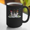 Christmas Boston Terrier Santa Dog Lover Graphic Print Coffee Mug, Boston Terrier Christmas Mugs, funny gift