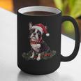 Cute Boston Terrier Dog Christmas Merry X-Mas Graphic Graphic Print Coffee Mug, Boston Terrier Christmas Mugs, funny gift