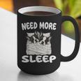 Cute Boston Terrier Need More Sleep Pajamas Nightgown Graphic Print Coffee Mug, funny gift