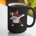 Dabbing Red Boston Terrier Dab Dance Dog Men Women Kids Graphic Print Coffee Mug, funny gift