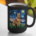 Red Heeler Starry Night Cattle Dog Colorful Art By Aja For Men Women Girls Kids Graphic Print Coffee Mug, funny gift