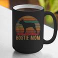 Retro Boston Terrier Mom Dog Mother Pet Bostie Mama Graphic Print Coffee Mug, Boston Terrier Mom Mugs, funny gift