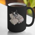 Sleepy Boston Terrier Pajama Men Women Kids Graphic Print Coffee Mug, funny gift