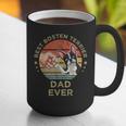 Vintage Best Boston Terrier Dad Ever Dog Father Father's Day Men Girls Kids Graphic Print Coffee Mug, Boston Terrier Dad Mugs, funny gift