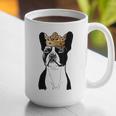 Boston Terrier Dog Wearing Crown For Men Women Girls Kids Graphic Print Coffee Mug, funny gift