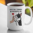 Boston Terrier Grandma Mother's Day Dog Mom Graphic Print Coffee Mug, Boston Terrier Mom Mugs, funny gift