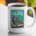 Boston Terrier Merry Christmas Tree Truck Dog X-Mas Graphic Print Coffee Mug, Boston Terrier Christmas Mugs, funny gift