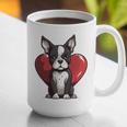 Boston Terrier Mom Dad Bostie Dog Lover Valentines Day Graphic Print Coffee Mug, Boston Terrier Dad Mugs, Boston Terrier Mom Mugs, funny gift