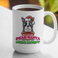 Boston Terrier Santa Claus Christmas Dog Graphic Print Coffee Mug, Boston Terrier Christmas Mugs, funny gift
