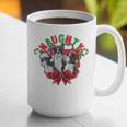 Boston Terrier Santa Claus Elf Reindeer Christmas Dog X-Mas Graphic Print Coffee Mug, Boston Terrier Christmas Mugs, funny gift