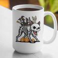 Boston Terrier Skeleton Mummy Witch Halloween Graphic Print Coffee Mug, Boston Terrier Halloween Mugs, funny gift