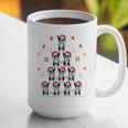 Boston Terrier Xmas Tree Lights For Men Women Boston Terrier Graphic Print Coffee Mug, funny gift