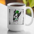 Cool Saint Patrick's Boston Terrier T Shirt For Dogs Lovers Graphic Print Coffee Mug, funny gift