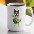 Hawaiian Boston Terrier Dog Pineapple Ukulele Summer For Men Women Girls Kids Graphic Print Coffee Mug, funny gift