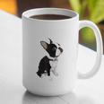 Love NOPE Boston Terrier Dog Lover Graphic Print Coffee Mug, funny gift