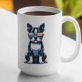 USA Flag Boston Terrier Best Dog Mom Ever 2025 Graphic Print Coffee Mug, Boston Terrier Mom Mugs, funny gift