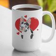 Valentine's Day Boston Terrier Heart Graphic Print Coffee Mug, funny gift