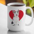 Valentine's Day Boston Terrier Lover Graphic Print Coffee Mug, funny gift