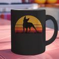 Boston Terrier Bostie Sunset Retro Dog Pet Mom Dad Graphic Print Coffee Mug, Boston Terrier Dad Mugs, Boston Terrier Mom Mugs, gift for family, gift for coworker