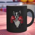 Boston Terrier Boxing Graphic Print Coffee Mug, gift for family, gift for coworker