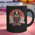 Boston Terrier Dog Japanese Style Samurai Dogs Graphic Print Coffee Mug, gift for family, gift for coworker