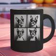 Boston Terrier Dogs With Sunglasses Photo Pets Meme Graphic Print Coffee Mug, gift for family, gift for coworker