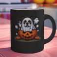 Boston Terrier Ghost Boo Halloween Kids Graphic Print Coffee Mug, Boston Terrier Halloween Mugs, Boston Terrier Ghost Mugs, gift for family, gift for coworker