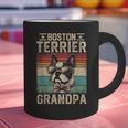 Boston Terrier Grandpa Dog Lover Father's Day Graphic Print Coffee Mug, gift for family, gift for coworker