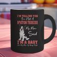 Boston Terrier Mom American Gentleman Dog Lover Mother's Day Graphic Print Coffee Mug, American Boston Terrier Mugs, Boston Terrier Mom Mugs, gift for family, gift for coworker
