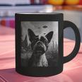 Dog Mom Dad Alien Selfie Boston Terrier UFO For Men Women Graphic Print Coffee Mug, Boston Terrier Dad Mugs, Boston Terrier Mom Mugs, gift for family, gift for coworker