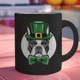 Green Boston Terrier Shamrock St Patricks Day Boston Terrier Graphic Print Coffee Mug, gift for family, gift for coworker