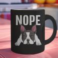 Nope Boston Terrier Puppy Dog Bostie Lover Men Women Girls Kids Graphic Print Coffee Mug, gift for family, gift for coworker