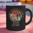 Vintage Best Boston Terrier Dad Ever Dog Father Father's Day Men Girls Kids Graphic Print Coffee Mug, Boston Terrier Dad Mugs, gift for family, gift for coworker