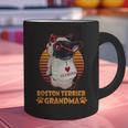 Vintage Boston Terrier Grandma Wear Sunglasses Dog Lover Men Women Girls Kids Graphic Print Coffee Mug, gift for family, gift for coworker